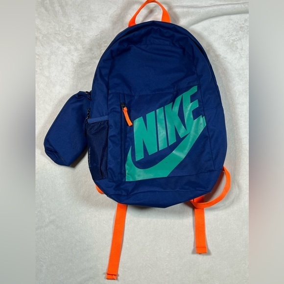 Nike Retro 72 Navy Green Classic Backpack Vintage - Picture 2 of 8